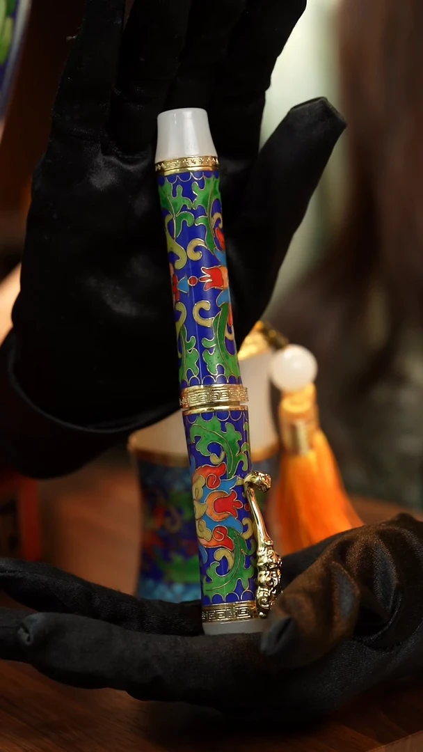 景泰蓝钢笔 大号款