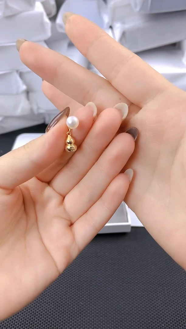 未镶嵌耳饰淡水珍珠ed1053