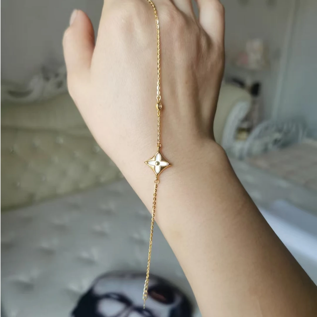 足金999单花老花手链