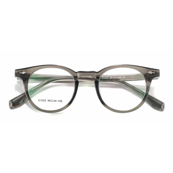 手工经典复古板材圆框可配度数近视眼镜框架