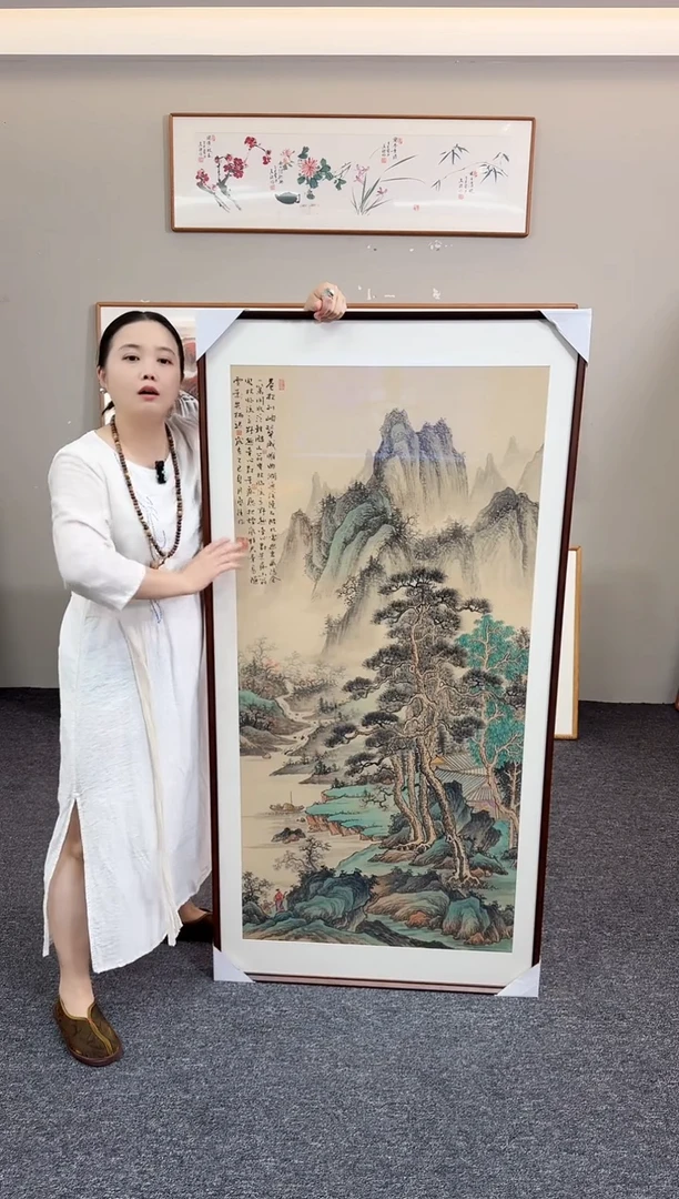 国画仿古山水160*80手绘作品