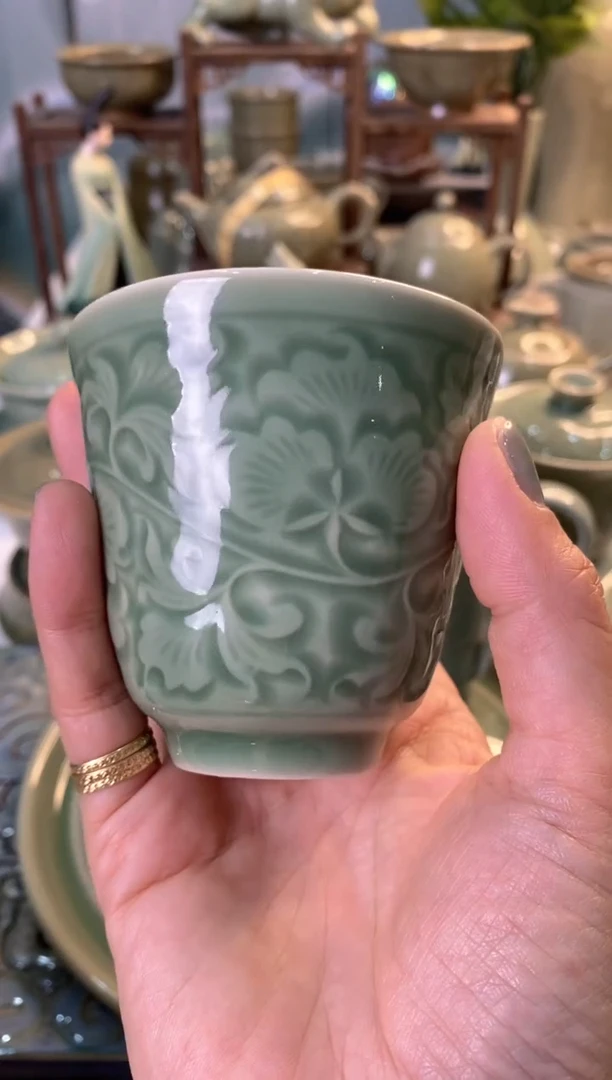 耀州窑瑕疵处理 隋型杯【b000028】一个