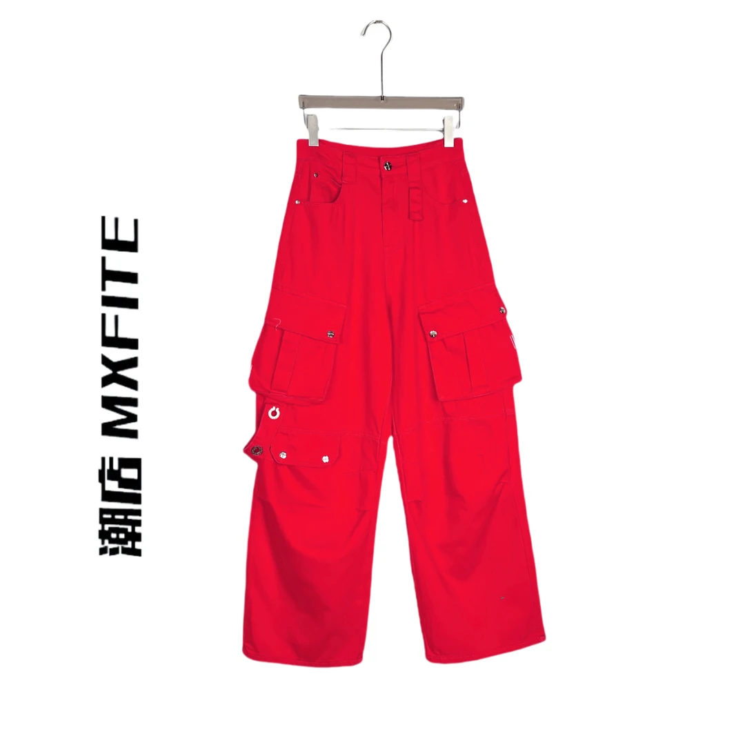 MXFITE潮店春季新款个性潮酷冷工装风多袋休闲裤长裤（RDK5005）