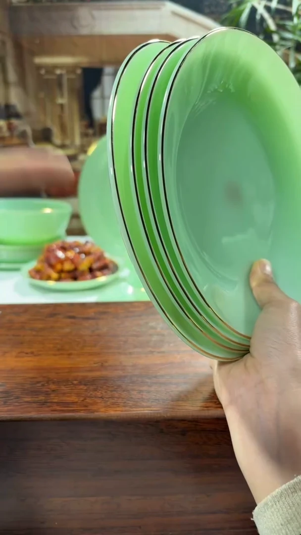 【闪购商品】....8英寸深盘4个  玉瓷【贝美】