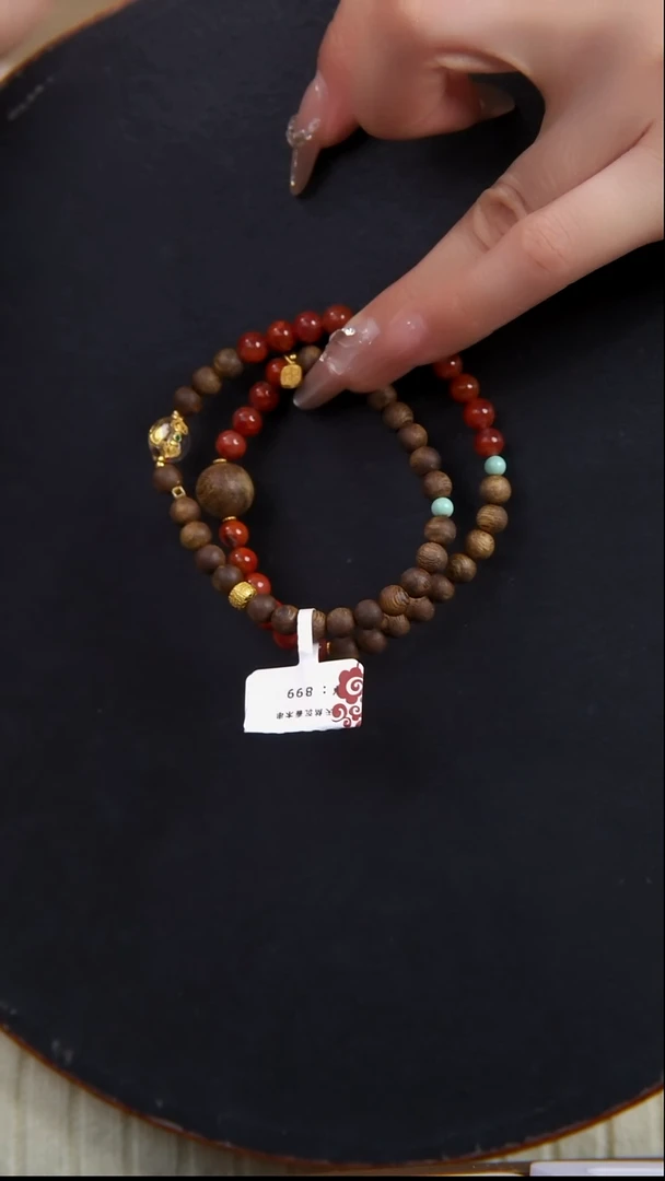 【闪购商品】沉香手串天然沉香双圈手串