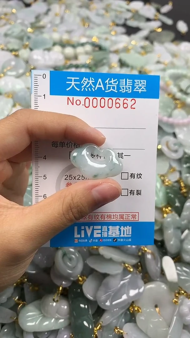 颈饰未镶嵌翡翠净货挂件-0662