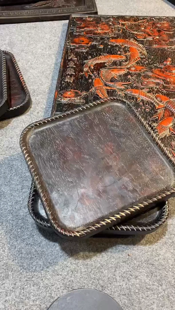 香榧木紫檀拆件雕刻板以直播间实物为准