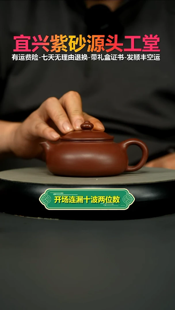 茶壶紫砂李传荣S级龙血砂光素寒江180CC