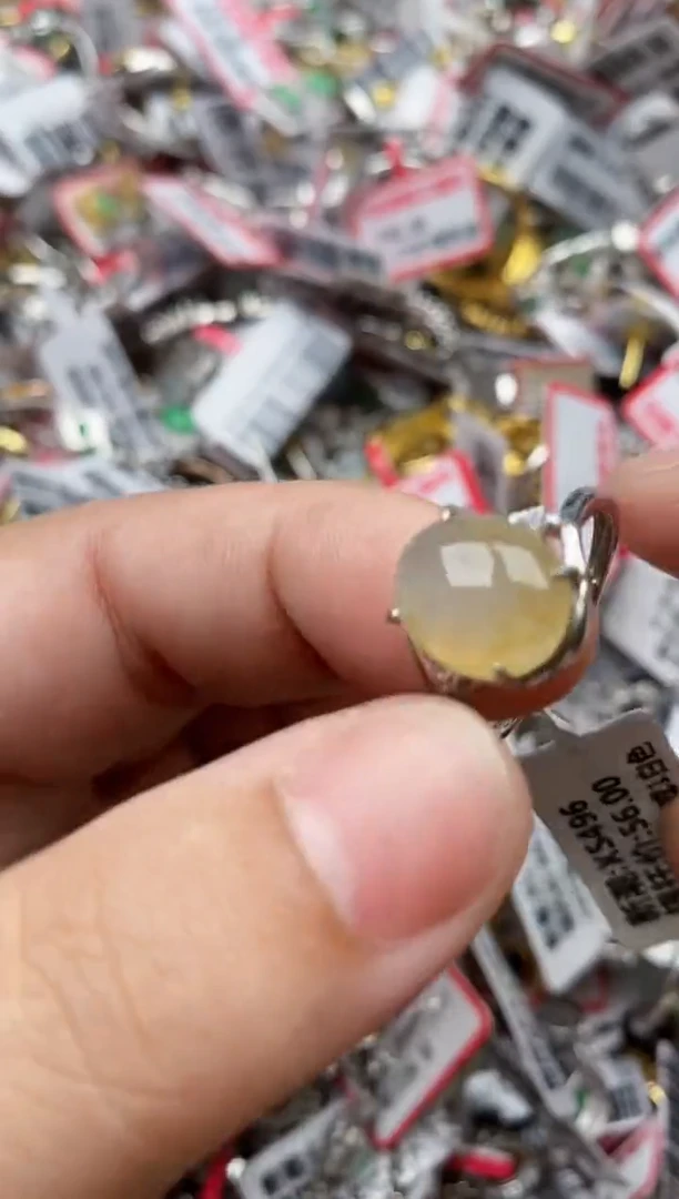 【闪购商品】翡翠戒指银S925镶嵌44444---8