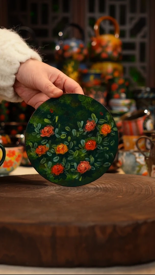 油画 手绘 釉下彩