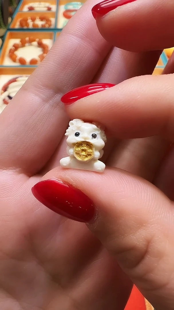 吊坠猛犸象牙猛犸精工小吞金兽