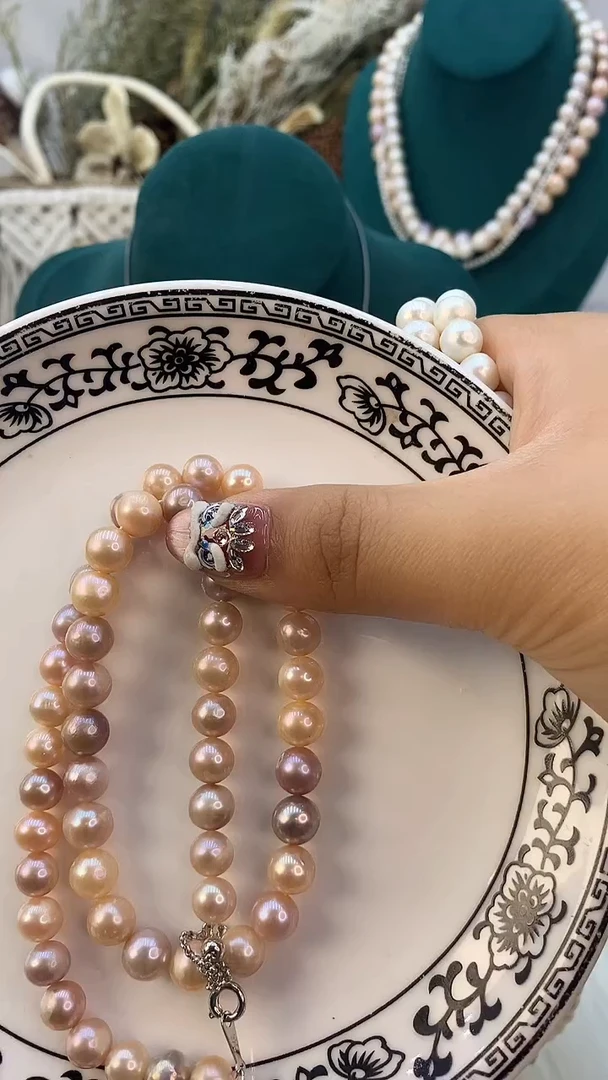 【闪购商品】淡水珍珠项链合金14