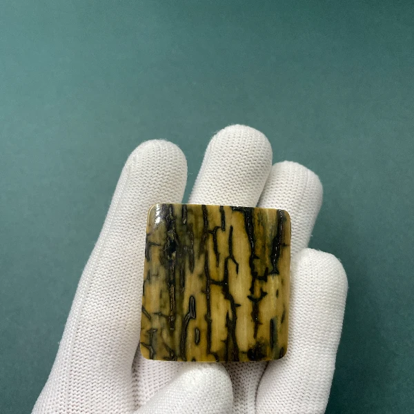 K3014天然猛犸牙蓝皮无事牌 支持鉴定 假一罚四