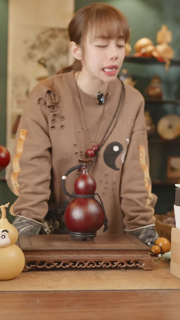 【闪购商品】78号精品天然大漆工艺防渗内胆酒葫芦~