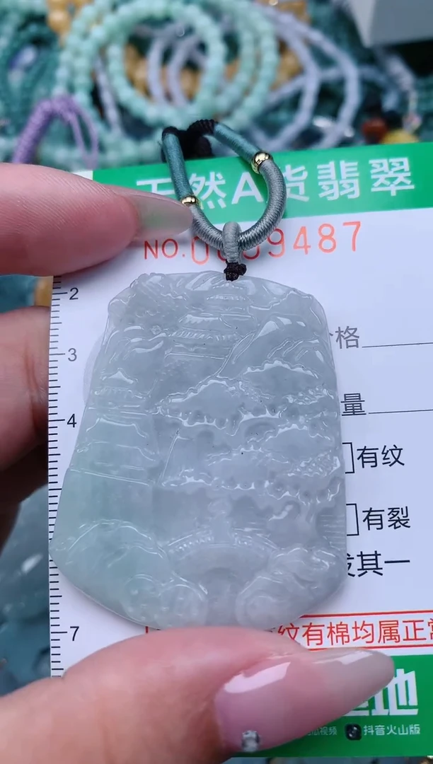 翡翠未镶嵌颈饰.0009487