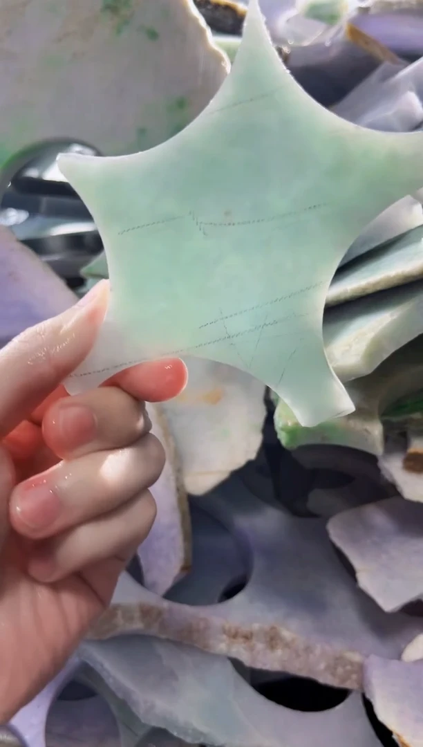 裸石翡翠缅甸翡翠A货文8592
