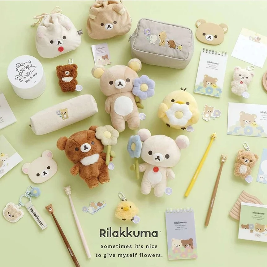 【正品现货】日本san-x轻松熊熊哥限定新款花朵系列周边文具便签