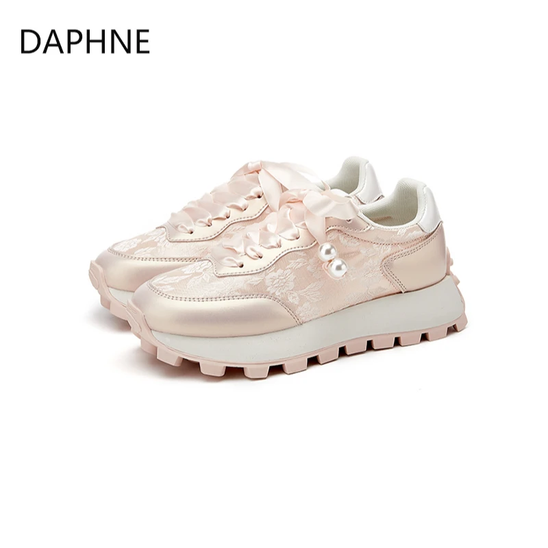 Daphne/达芙妮国风阿甘鞋2025爆款德训鞋时尚百搭厚底新中式女鞋