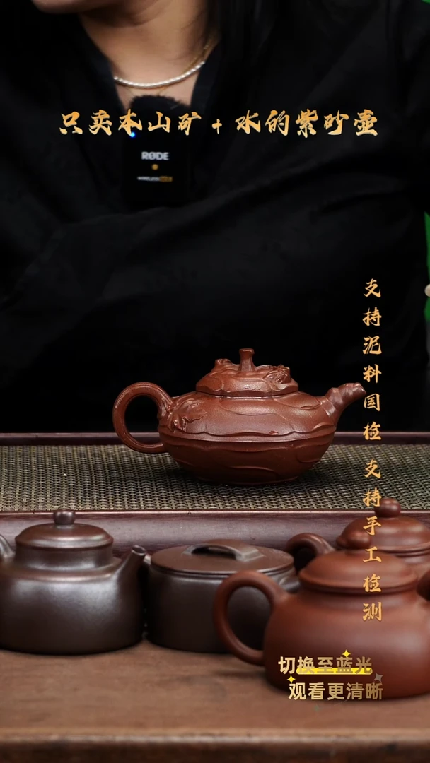 茶壶紫砂原矿 底槽清 风卷葵