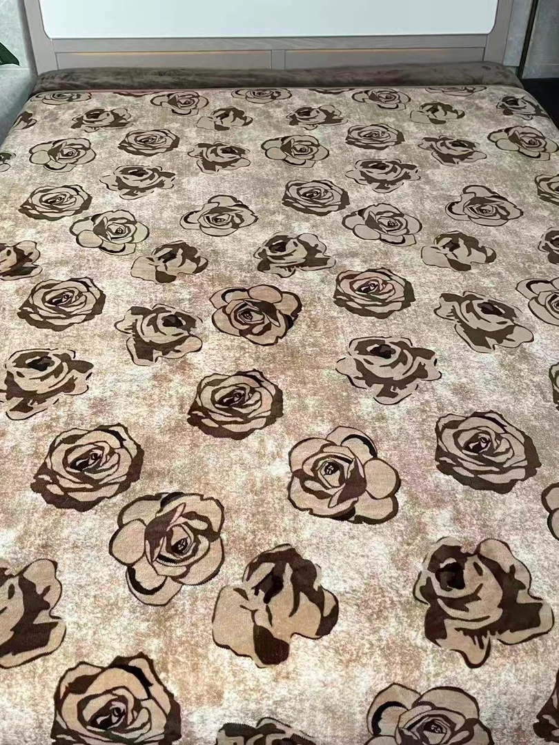 羽蓝家纺2.0*2.3【经典茶花被子】双面加绒加厚可机洗被子