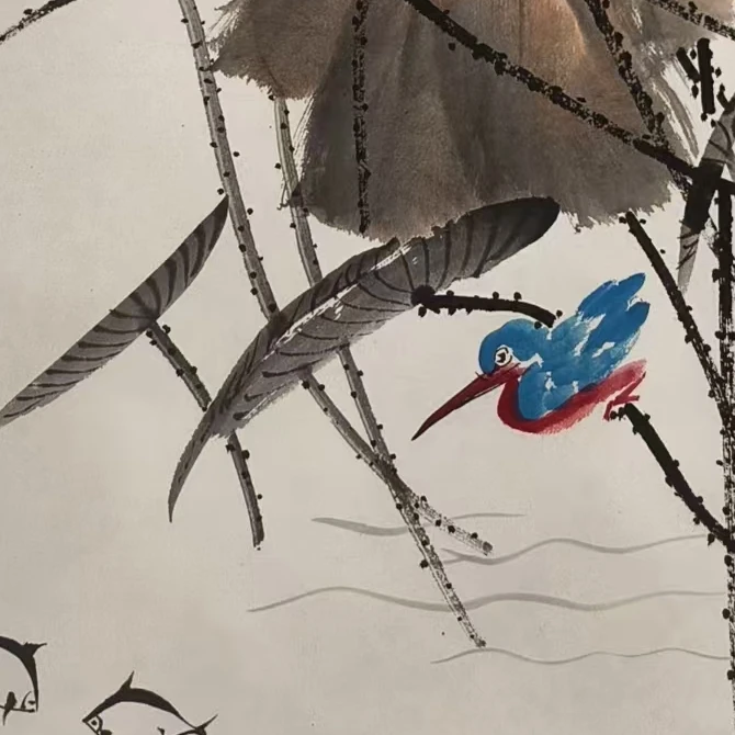 橱窗展示/齐派艺術/李庆宣/宣纸国画/带证书