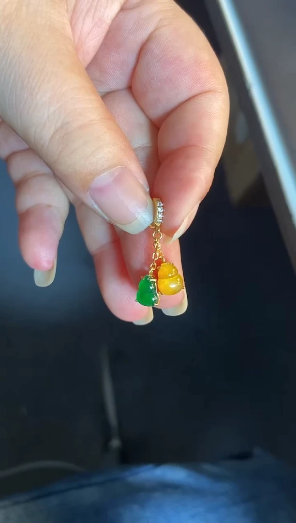 吊坠(不含链)银S925镶嵌翡翠1