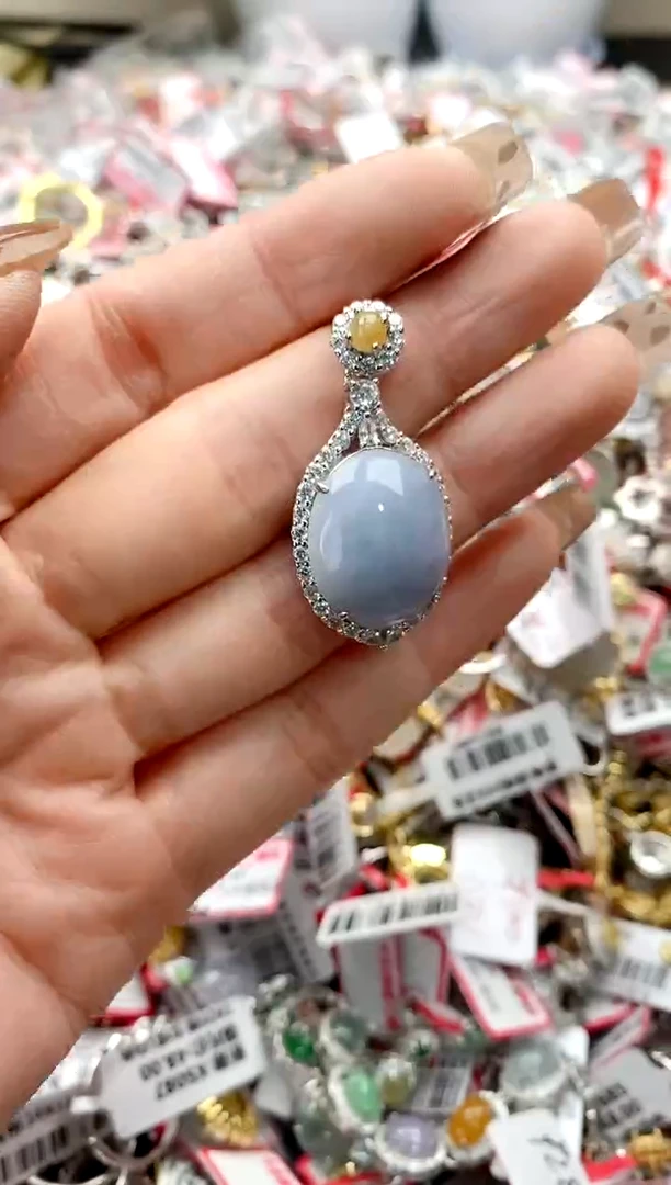 【闪购商品】翡翠戒指银S925镶嵌7777777777    4