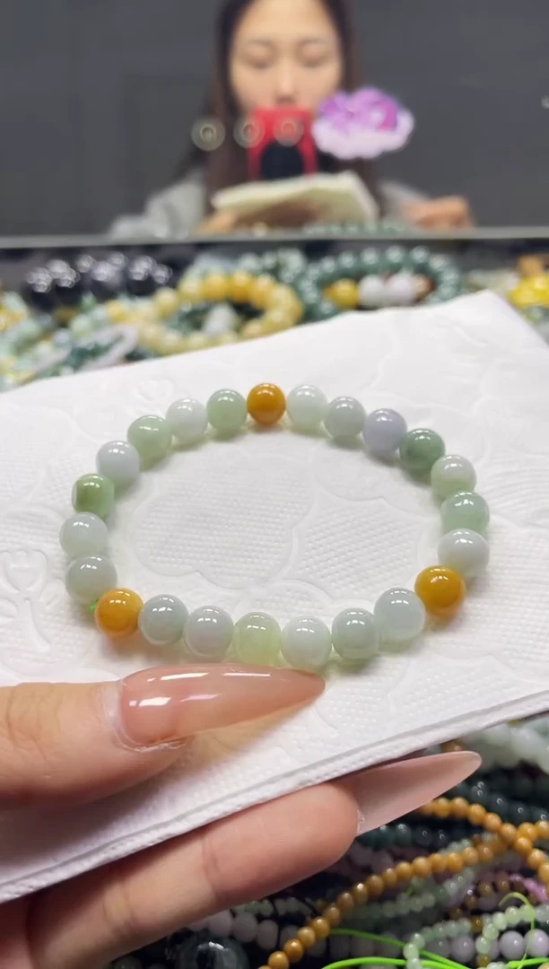 颈饰未镶嵌翡翠8MM