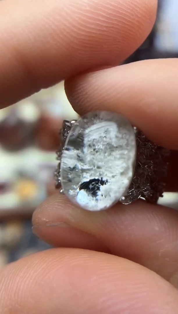 银S925镶嵌珠宝半成品水晶水晶水晶