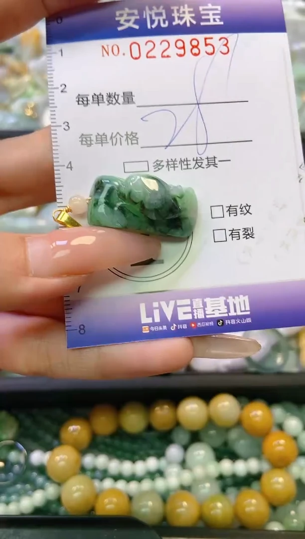 翡翠未镶嵌颈饰闪购0229853