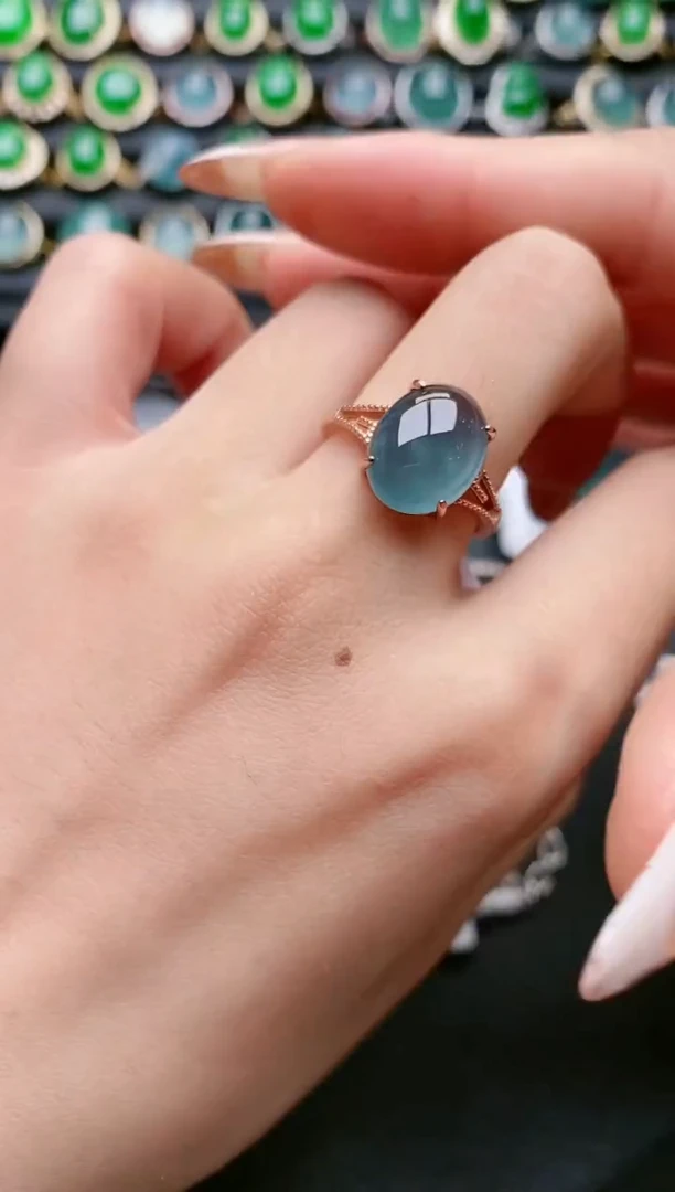 【闪购商品】翡翠戒指银S925镶嵌111111