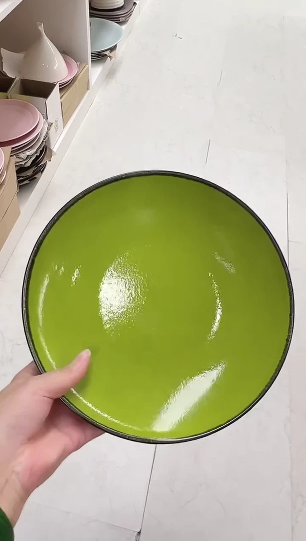 瓷阿联酋rak 牛油果深盘23cm