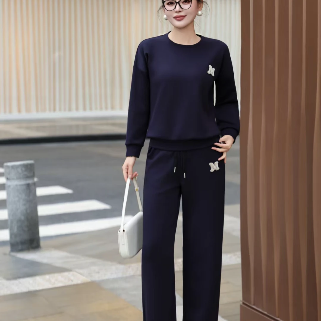 【南油虹姐】秋冬新款休闲风气质洋气百搭减龄时尚套装TZ296