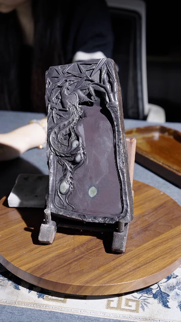 9寸回流石眼青花老坑带木盒