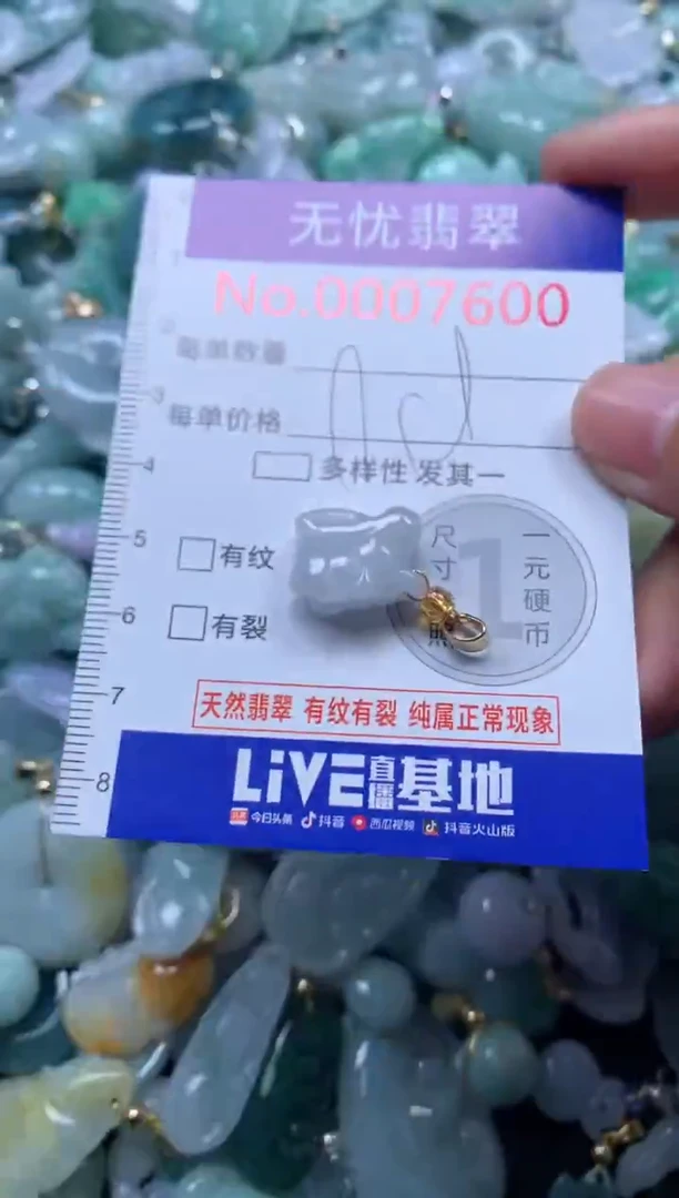 颈饰未镶嵌翡翠7600