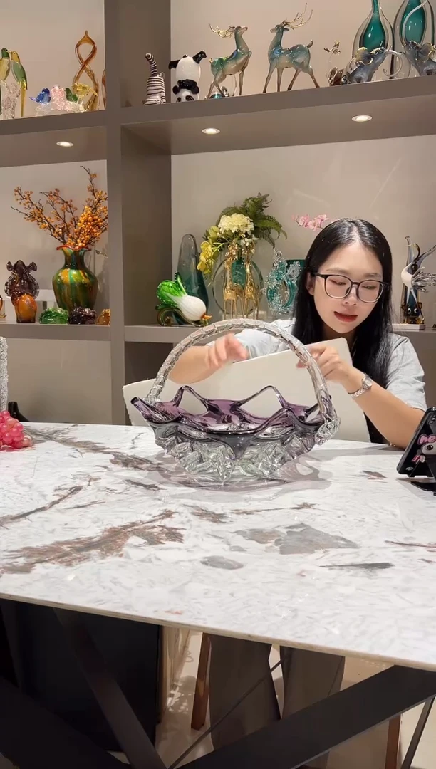 设计师款紫色果篮