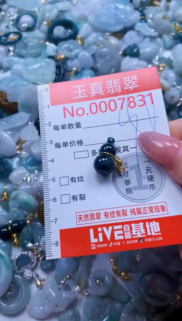 翡翠未镶嵌吊坠(不含链)7831