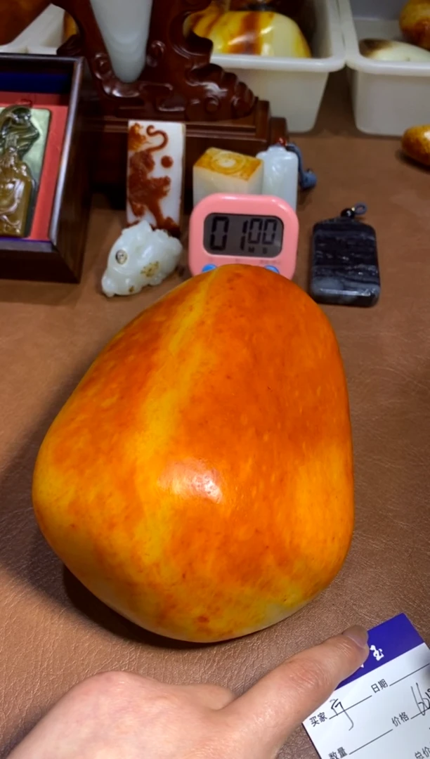 未镶嵌和田玉把件宁*卜1