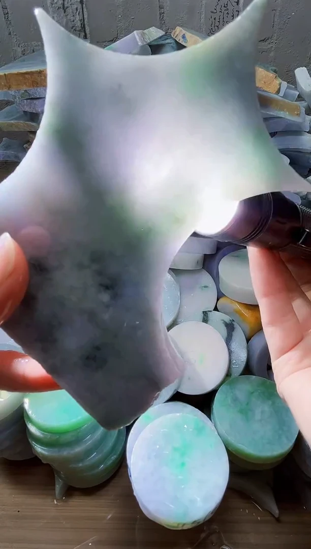 裸石翡翠天然翡翠A货古 南 063