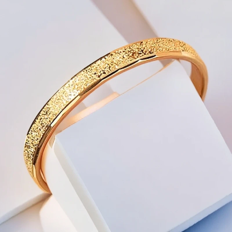 足银手镯 开口流光银热卖爆款百搭简约手镯镯子女款气质时尚