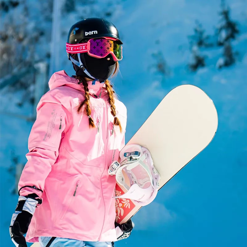 春秋专业滑雪服女防风防寒外套冬季户外硬壳冲锋衣2147