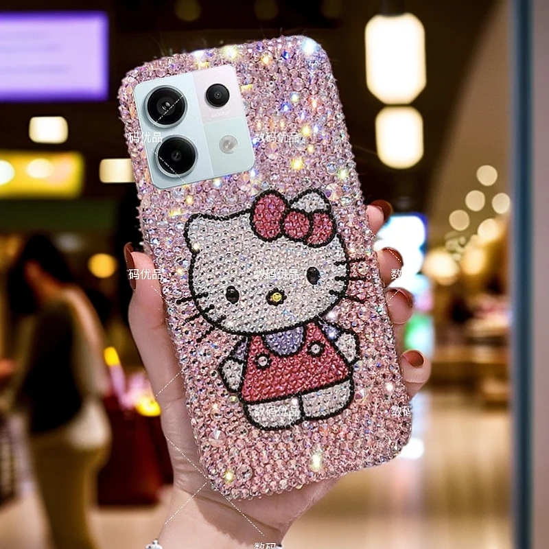 HelloKitty适用于红米Note13Pro手机壳2312DRA50C奢华ins女款防摔