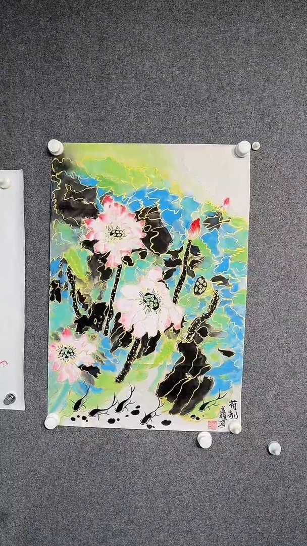 国画段益雄老师四尺