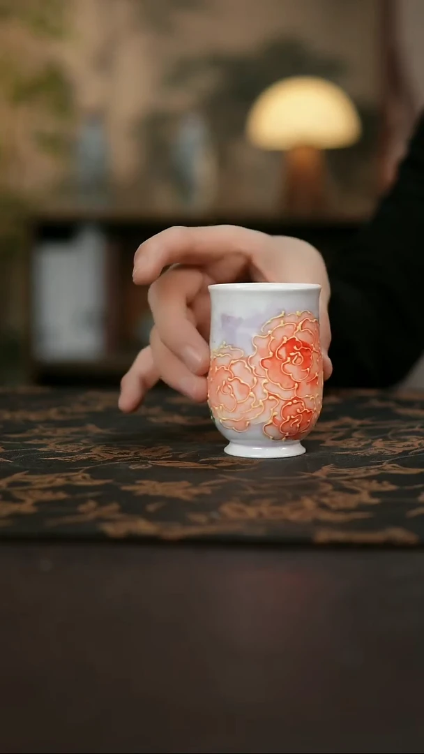 景德镇陶瓷杯碗柴烧多人