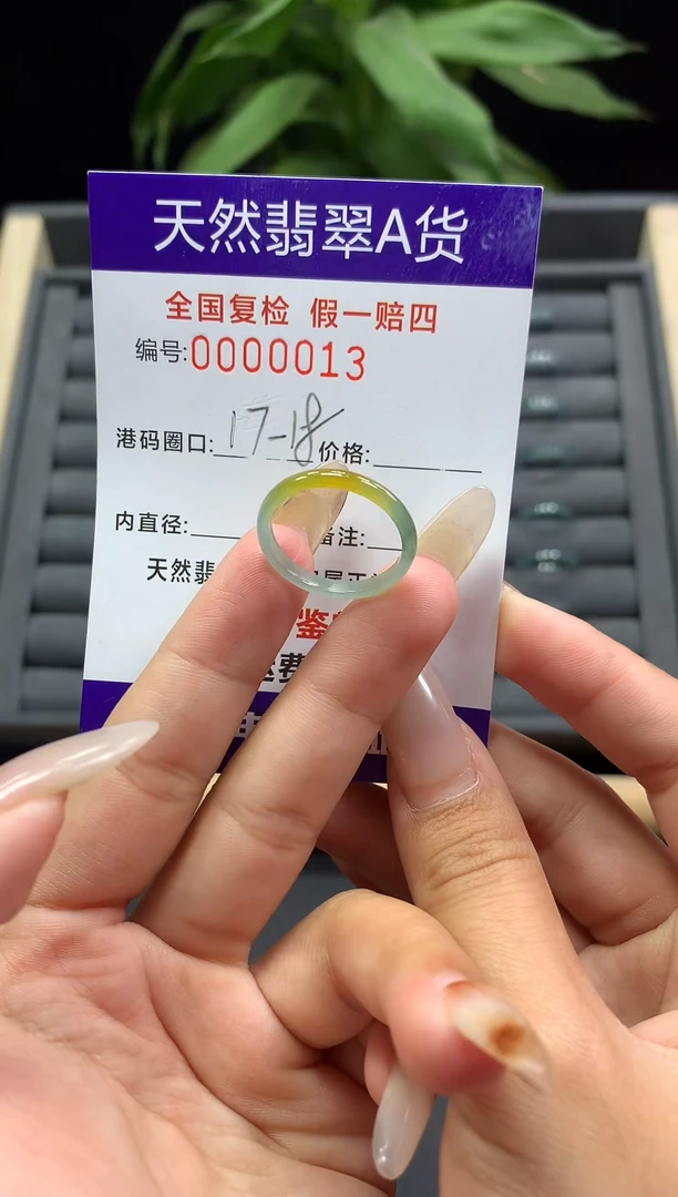 未镶嵌戒指翡翠天然  0013