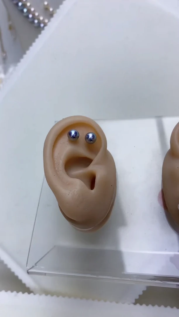 【闪购商品】海水珍珠饰品18K金镶嵌6-7真多麻色素钉定制