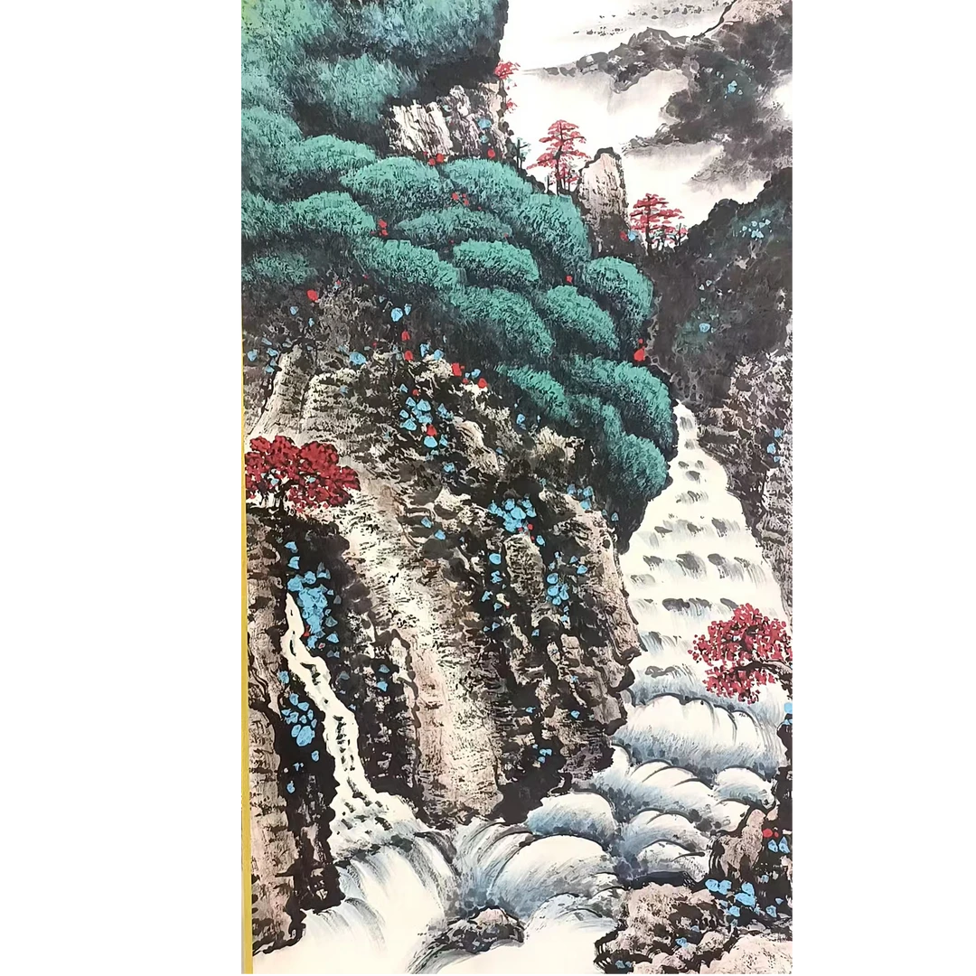 关老款山水挂轴135*67