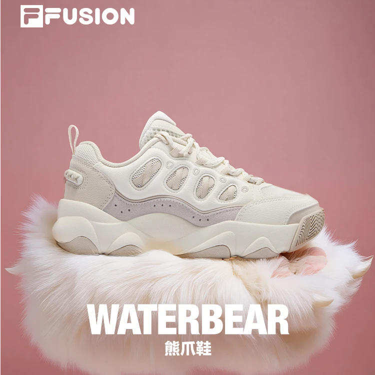 露思同款FUSION斐乐熊爪鞋女鞋2025冬增高面包鞋运动鞋男鞋流光风