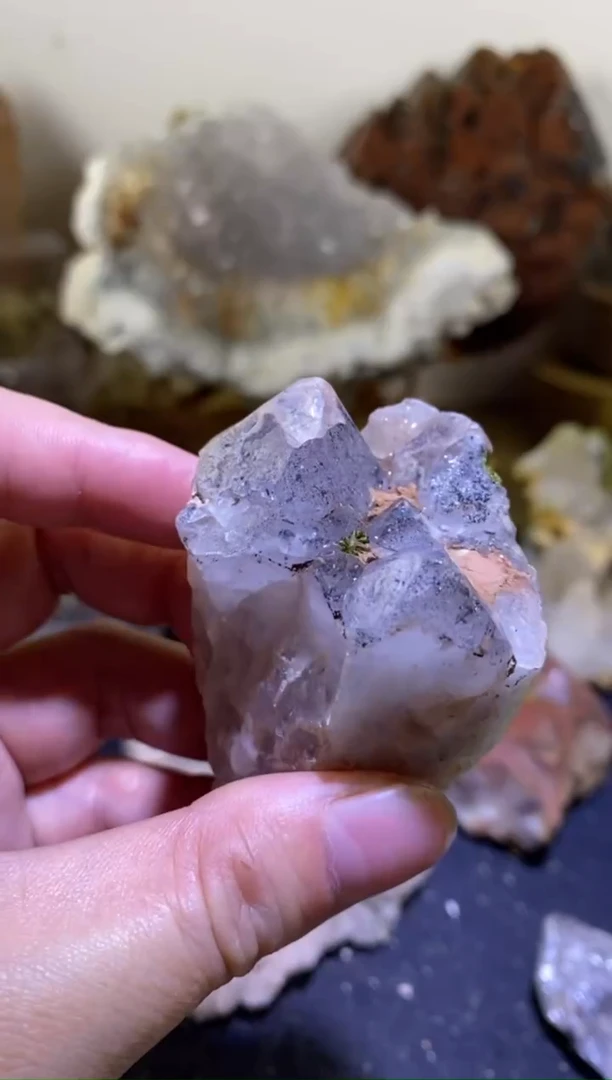 未镶嵌珠宝半成品水晶6号95g四川美姑超七花园水晶