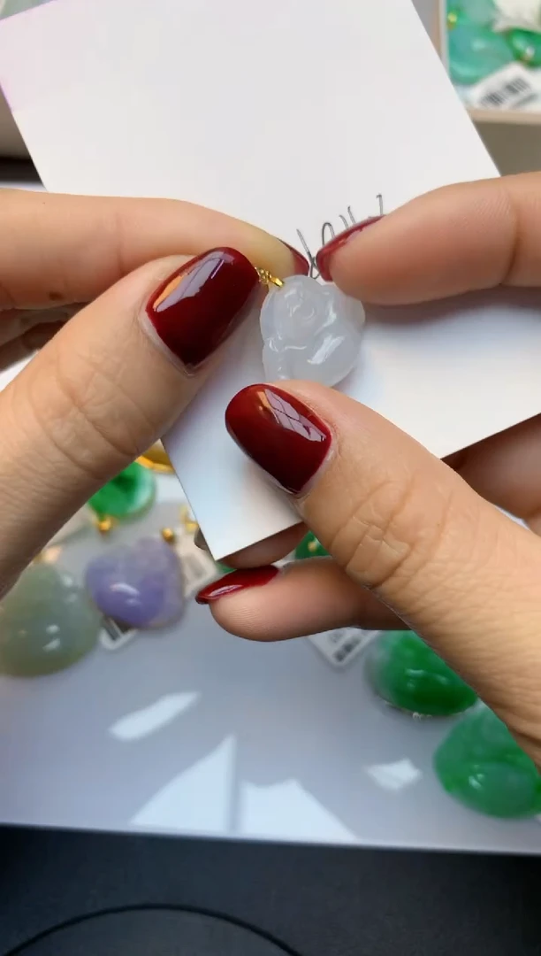 颈饰未镶嵌翡翠天然缅甸A货翡翠